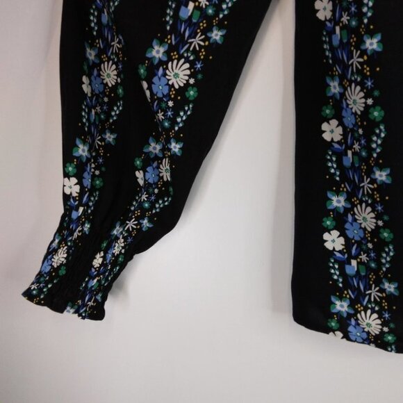Talbots Floral Garden print Popover Tunic Blouse MP - Picture 10 of 10